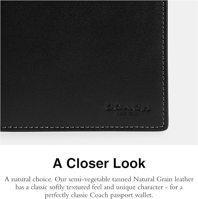 Passport Case in Natural Full-Grain Leather