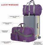 Lucky Travel Duffel Bags 65L, Gym Bag, Travel Bag & Large Duffle Bag for Men, Foldable Overnight Weekender Bags for Women & Men with Adjustable Shoulder Strap,