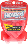 Hearos Radical Protection Foam Ear Plugs, Hearing Protection, NRR 33, 12 Pair, Orange (5801)