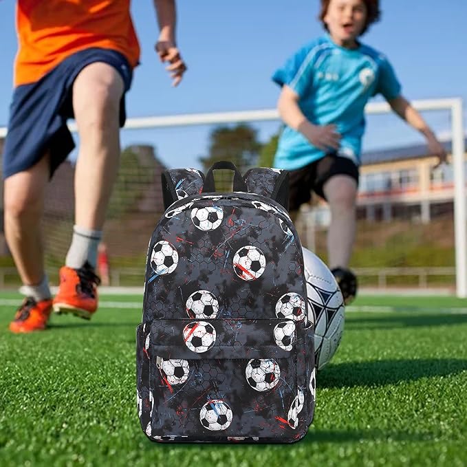 CAMTOP Preschool Backpack for Kids Boys Soccer Backpack Toddler Kindergarten School Bookbags for Age 3-8