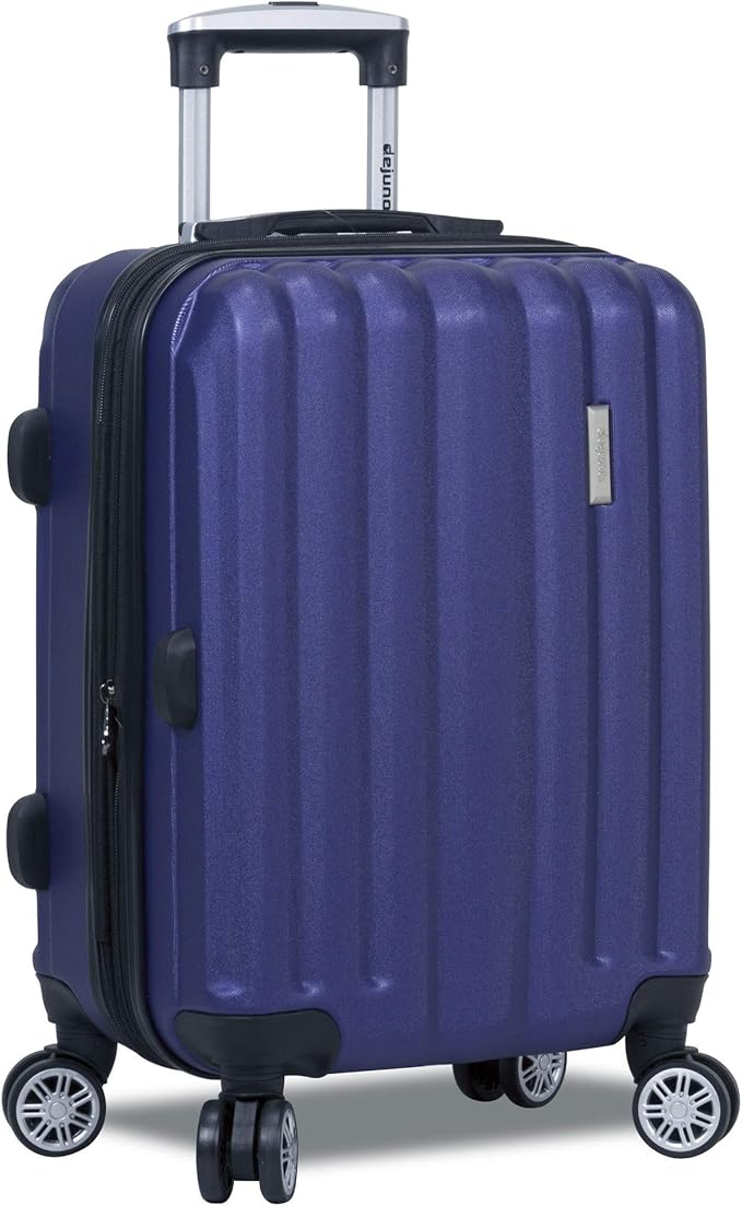 Dejuno Camden New Generation Hardside 3-Piece Expandable Spinner Luggage Set, Navy
