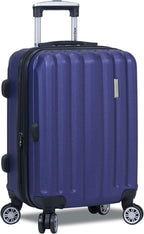 Dejuno Camden New Generation Hardside 3-Piece Expandable Spinner Luggage Set, Navy