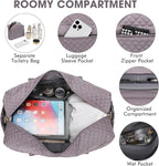 Travel Duffle Bag Weekender for Women - Carry-On Overnight Bag Personal Item Bag with Shoe Compartment & Wet Pocket Large Weekend Tote Bags with Toiletry Bag Hospital Bags for Labor and Delivery