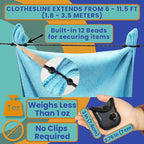 Travel Laundry Detergent Sheets Gift Set - Travel Detergent Sheets, Travel Clothesline, Foldable Laundry Bag, Canvas/Zip Bags, Great for Hotels, Campers & Cruise Essentials