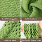 Premillow Crochet Beach Tote Bags, Stylish Mesh Beach Bags Shoulder Bag for Women, Cute Summer Vacation Boho Tote Bag
