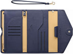 ZOPPEN Passport Holder Women Travel Wallet (Ver.5) for Women Rfid Blocking Passport Cover Case Document Organizer Wrist Strap