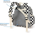 STEAMEDBUN Corduroy Kids Backpack for Girls and Boys 5-8: Boys Backpack for Elementary Kindergarten - 15 inch Cute Backpacks for Kids - Checkered