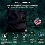 Ornadi Wet Gym Clothes Bag Waterproof Antimicrobial Sack Inhibits Bacteria & Odor from Dirty Laundry, Swimsuits, Sweaty Shoes for Smell Proof Travel 14 X 17.5 Made in USA