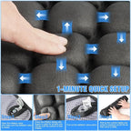 Upgrade Travel Cushion Airplane Seat with No External Pump, 3D Inflatable Seat Cushion, Adjustable Air Cushion with Non-Skid, Coccyx Tailbone Pain Relief Chair Pad for Office, Car, Wheelchair