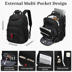 Boavan Vacuum Seal Backpack for Travel with Pump, 55L Large Bag with Zipper‑Off Detachable Vacuum Compression Bag Waterproof Carry On Large Travel Bag for Airline，Bags and Backpack Used Independently