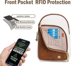 INICAT RFID Blocking Sling Bag, Anti Theft Crossbody Bag for Women, Travel Fanny Pack Style Purse, Vegan Leather