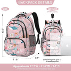 rickyh style School Backpack Travel Bag for Men & Women Lightweight College Back Pack with Laptop Compartmen