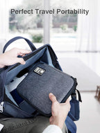 Luxtude Cord Organizer Bag, Travel Cable Organizer Bag, Electronic Organizer Travel Case for Chargers and Cords, Tech Bag & Charger Case, Flying Essentials for Electronics Items/USB,etc