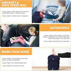 1pc Inflatable Foot Rest Pillow Air Travel Foot Rest Adjustable Height Airplane Under Desk Foot Rest