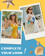 Beach Tote Bag for Women – Waterproof Mesh Tote Bag, Large Capacity Sandproof Beach Bags for Travel