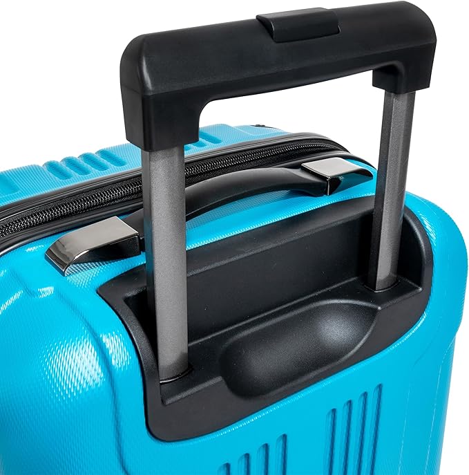 Kenneth Cole REACTION Out of Bounds Lightweight Hardshell 4-Wheel Spinner Luggage, Teal, 28-Inch Checked