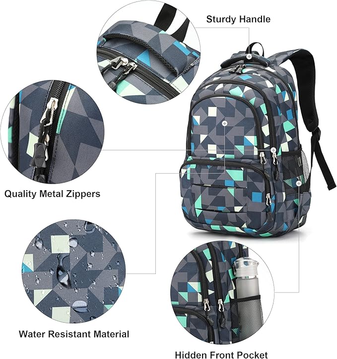rickyh style Lightweight Elementary Durable Backpack Student Kids Waterproof Backpack