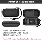Case for Anker Magnetic Battery 10,000mAh Foldable Wireless Portable Charger, 633/622/621/321 5,000mAh Power Bank (MagGo) Holder, Storage for Baseus 6000mAh Cell Phone Power Delivery -Case Only-Black