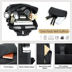 AGLOD Vegan Leather Laptop Backpack for Women 15.6 Inch Work Backpack Purse for Travel College