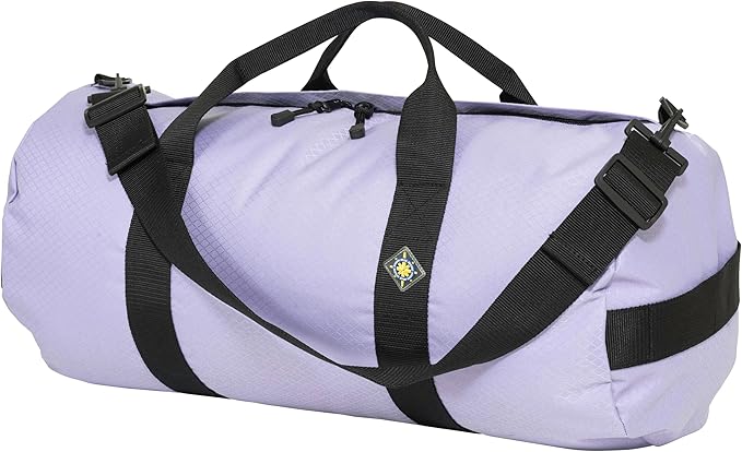 44L Daily Duffel Bag, Heavy-Duty Gear Bag, 1050D Tuff Cloth, Diamond Ripstop, Reinforced Stitching - Violet (12" x 24")