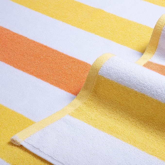 Bornbay Large Beach Towel Oversized - 40"X70" Big Cute Beach Towels, Extra Large Plush Thick Pool Towel, XL Wide Fluffy Yellow Swimming Towel Oversize for Adults Mens Women