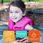 TRC Recreation Super Soft Child Life Jacket USCG Approved Vinyl Coated Foam Swim Vest for Kids Swimming Pool and Beach Gear