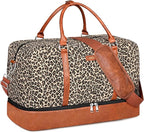 IBFUN Weekender Bags for Women, 21" Weekender Travel Bag, Travel Duffle Bag with Shoe Compartment Carry on Overnight Duffel Bag for Weekend Travel Business Trip