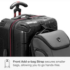 Traveler's Choice Maxporter II Polycarbonate Hardside Trunk with Spinner Wheels, Black, 28-Inch Medium Trunk
