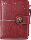 Small Wallet for Women Bifold Credit Card Holder RFID Blocking with Zipper Pocket
