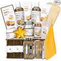 Mothers Day Gifts for Women, 26Pcs Coconut Honey Almond Spa Gift Basket for Women & Men Spa Gift Bask,Spa kit Bath and Body Basket Set, Large Home Spa Kit, Relaxing Self-Care Birthday Bridal Shower