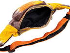 Freakmandu Eco-Friendly Boho Hippie Style Hemp Fanny Pack Cross Body Hip Waist Bag for Hiking Running Jogging (Fall Trip)
