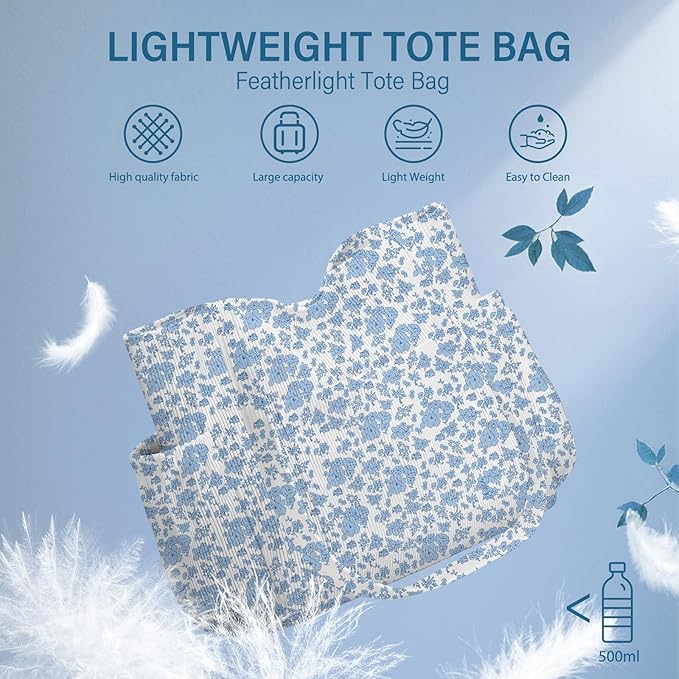 Corduroy Tote Bag for Women,Large Capacity Cute Tote Bags With 6 Pockets,Crossbody Shoulder Handbag for Work Travel Gym