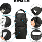 Magnetic Gym Bag for Men and Women, Magnetic Water Bottle Holder for Gym, Small Gym Bag, Gym Gifts for Women and Men (Black, <40 OZ)