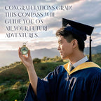 The Dream Chaser Compass - Go Confidently -2026 Unique Graduation Gifts for Him, College, High School, Cool Birthday Gift Idea for Son, Boys, Motivational Greeting Card Included