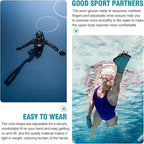 TAGVO Aquatic Gloves for Helping Upper Body Resistance, Webbed Swim Gloves Well Stitching, No Fading, Sizes for Men Women Adult Children Aquatic Fitness Water Resistance Training