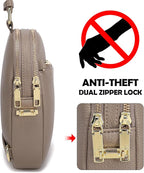 INICAT RFID Blocking Sling Bag, Anti Theft Crossbody Bag for Women, Travel Fanny Pack Style Purse, Vegan Leather