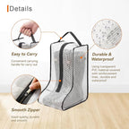 Boots Storage Bag, Portable Shoe Bags for Storage and Travel, Clear Dust Proof Boots Cover Bag, Boot Organizer (Large)