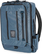Topo Designs Global Travel Bag 30-40 Liter - Carry-on Compliant Versatile Pack, 3 Carry Options, External Laptop Sleeve (Eco-Friendly, 30L, Apex Pond Blue)