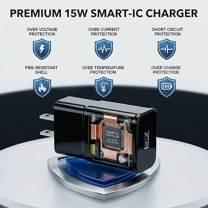 TT&C Type C Fast Charger, for Android Charger Phone USB Charging Block, USB C Cable Cord 6.6ft for Samsung Galaxy S25, S24, S23, S23+, S22, S21, S20, S10e, S9, S8, Note20, Note10, Note9, Z Fold 3/4/5