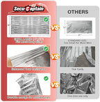 SecuCaptain Survival Emergency Thermal Blankets: 4/10/25/30/50/75/100 PCS Extra Large 84” x63” Space Mylar Blanket Kit for Outdoor Cold Winter Camping Hiking Car Bug Out Bag or First Aid