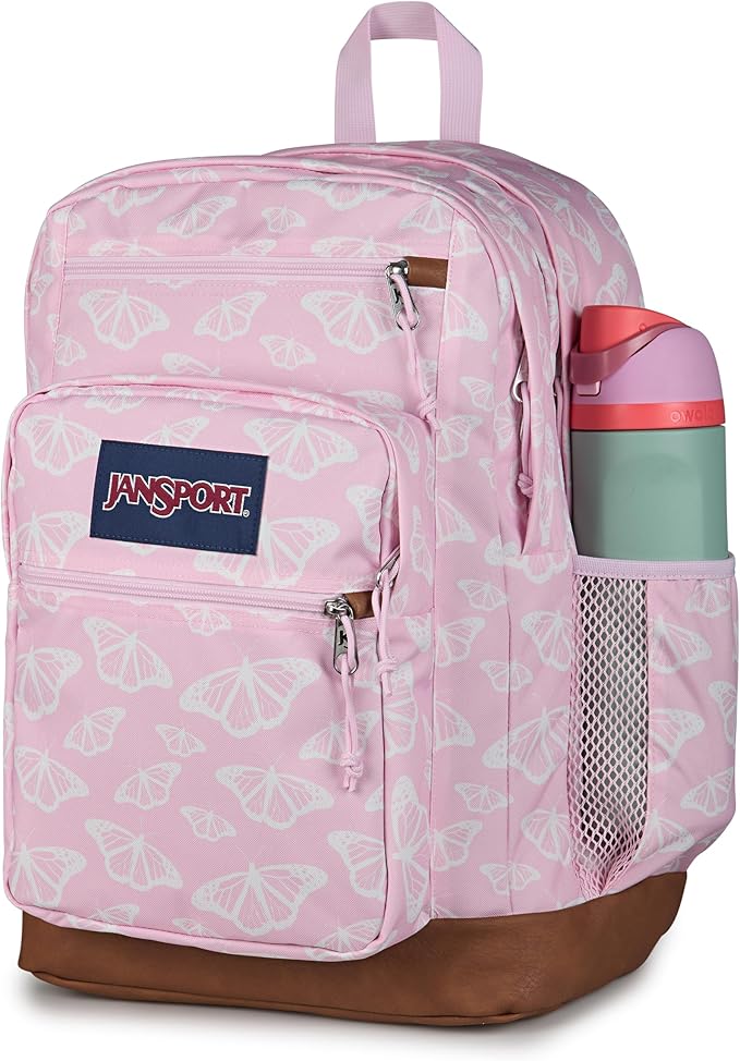 JanSport Cool Backpack with 15-inch Laptop Sleeve, Large Computer Bag Rucksack with 2 Compartments, Ergonomic Straps, Flutter By