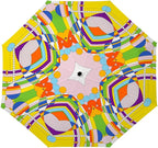 RainCaper Frank Lloyd Wright Windproof Auto Open Close 43” Coverage Folding Travel Umbrella with Matching Sleeve