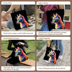 ANNA QUEEN Cat Tote Bag Shoulder Bag Handle Bag for Gym Yoga Picnic Beach Kitchen Reusable