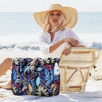 Trifabricy Beach Bags for Women Waterproof Sandproof Women Tote Bag, Large Beach Bag with Zipper for Gym Travel Vocation