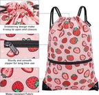 HOLYLUCK Drawstring Backpack Bag Sport Gym Sackpack