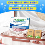 FIXSMITH Laundry Detergent Sheets - 60 Loads (30 Sheets) Fragrance Free - Hypoallergenic,Unscented,Eco Friendly Laundry Detergent Strips Concentrated Travel Detergent Sheets.Plastic-Free,Liquidless