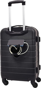 Wrangler Smart Spinner Hardside Luggage, 3 Piece Set, Black