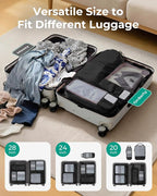 BAGSMART 6 Set /4 Set/2 Set Compression Packing Cubes for Travel, Lightweight Luggage Organizer Bags, Durable Space Saver Bags Travel Essentials