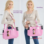 ZHMO Canvas Tote Bag for Women,Women's Bags Crossbody Bags Work Laptop Tote Bag Large Handbags Purse for Travel Nurse Teacher