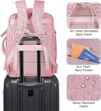 Carry On Backpack, 55L Extra Large Travel Backpack for Men & Women, Expandable Big Capacity For Airplanes, Travel Gifts for Men Women, Fits 18.4 Inch Laptop, Luggage Suitcase Daypack Bag, Pink